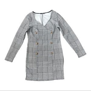 Women Fashion Nova white/Black Blaze Pullover Dress